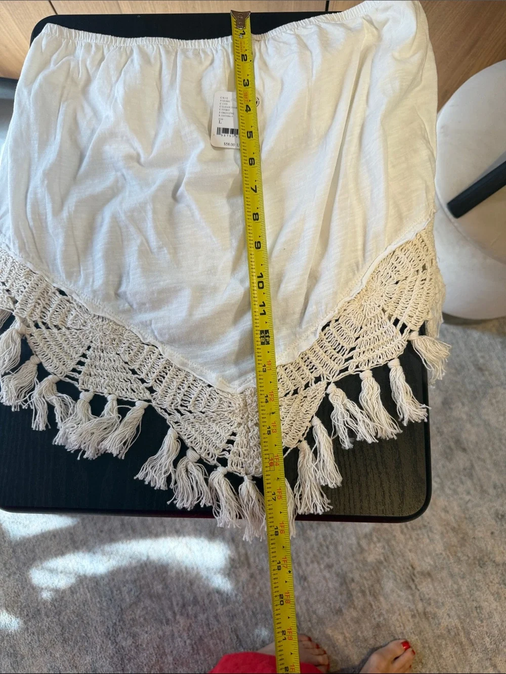 NWT Free People Cream Crochet Tube Top small and large - Picture 11 of 14